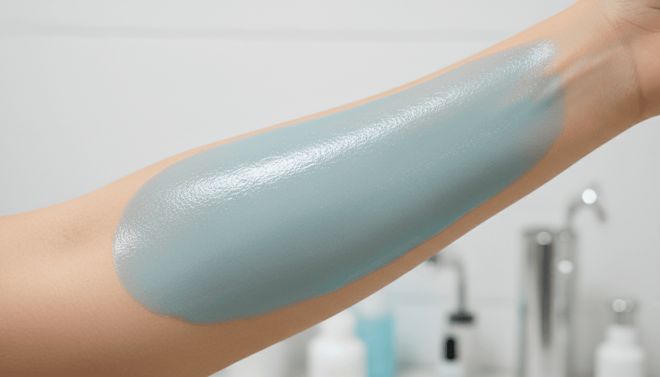 Applied mask layer showing film-forming quality